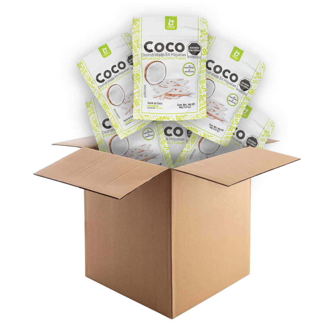 Camparte, snacks saludables, camparte snacks, coco narutal en hojuelas, coco en hojuela, coco snack, coco a granel, jamaica, jamaica con chile, coco con chile y limon, yaca, yaca deshidratada